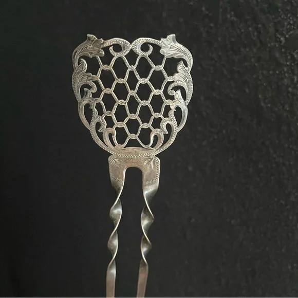 Sterling silver 1900’s Hair Comb Peinetta Accessory - Picture 13 of 16